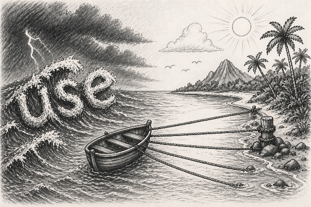 Blank recovery boat exercise with lines ready to label